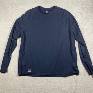 Starter Dri-Star Mens XL Navy Blue Long Sleeve Performance Training Shirt